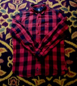 Red & Black Plaid Flannel Shirt