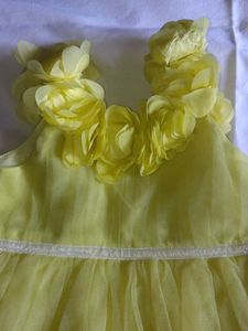 Yellow Floral Baby Dress