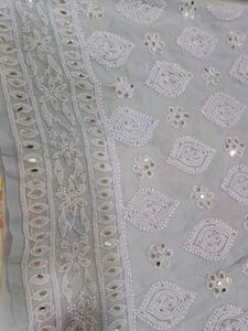 Chanderi Kurti With Plazo And Duppada
