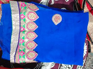 Elegant Blue Dress Material