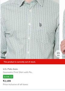 Price Drop U.S.Polo ShirtGreen Patterned