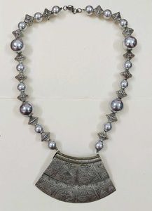 Silver Beaded Necklace