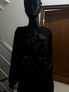 Velvet Balloon Sleeves Sweatshirt