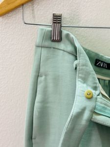 Zara Mink Green Trousers