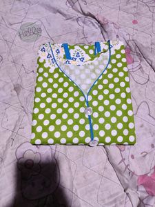 Straight Printed Kurti With Half Sleev