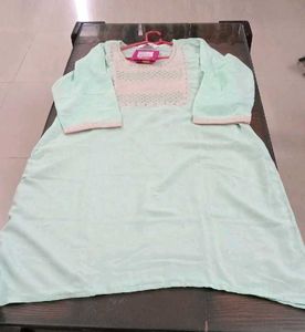 Elegant Light Green 3 piece  Kurta set