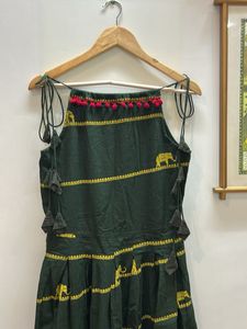 Elegant Elephant Print Maxi Dress