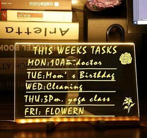 LED Dry Erase Message Board Lamp