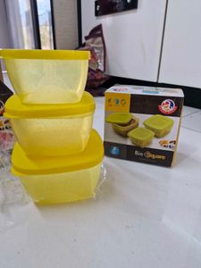 Bio Square 3pc Container