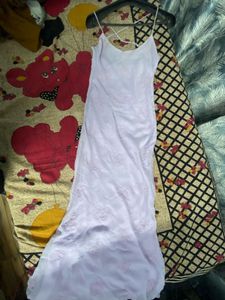 Long Lavender Dress With Sequence Work