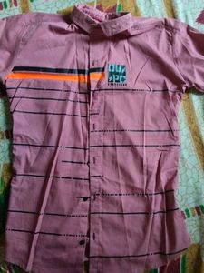 Unique Pink Graphic Print Shirt