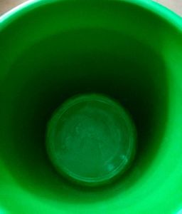 Green Bucket And White Mug