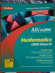 Mathematics Class 9 NCERT+ Arihant Guide.