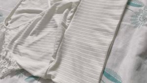 White Lace Sleeve Top