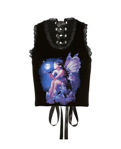 Y2K Back Lace Up Top 😭so Pretty
