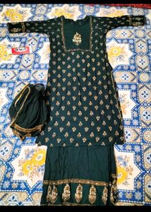 Suit With Plazo and Big Dupatta