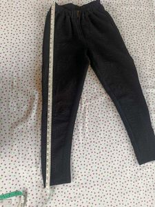 Textured Black Pants