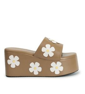 Floral Platform Sandals