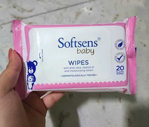 (Set Of 3) Softsens Baby Wipes