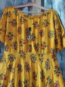 Floral Yellow Dress