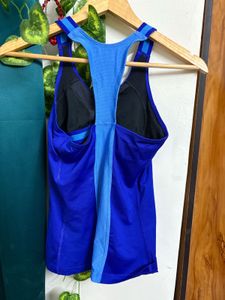 Nike Blue Athletic Tank Top With Bra