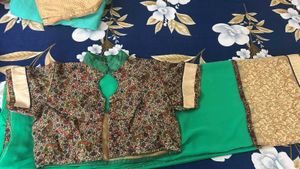 Saree With Designer Blouse