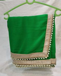 Lace Border Saree