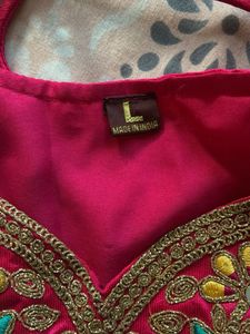 Embroidered Pink Blouse