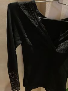 Elegant Black Lace Top