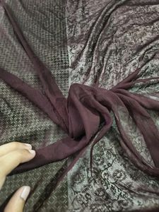 Brown Georgette Dupatta