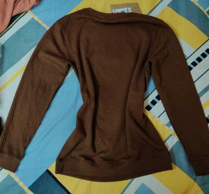 Brown &#39;Nicest&#39; Long Sleeve Tee