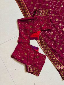 Elegant Embroidered Saree