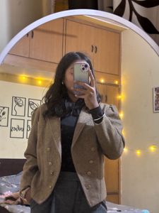 Vintage Style Double Breasted Blazer