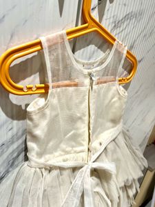 Elegant Ivory &amp; Gold Party Dress Size 20