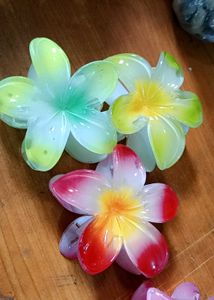 Flower Hair Claw Clips - Set of 3