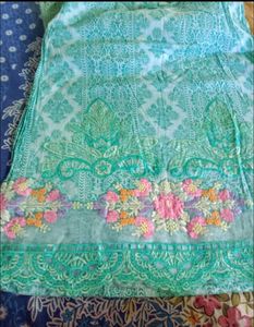 Beautiful Green Embroidered Salwar Suit