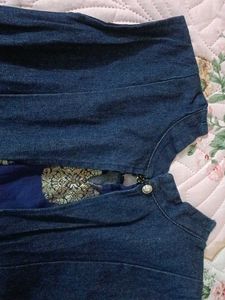 Denim Ethnic kurta
