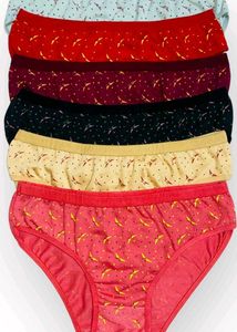 Bird Print Cotton Panties - 3 Pack