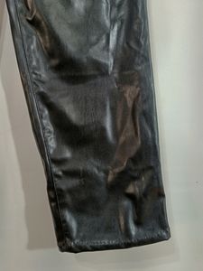 Divided by H&amp;M Black Leather Pant (Women)