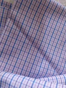 Oxford Blue Checkered Fabric