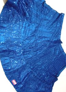 Blue Net Lehenga