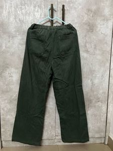 Zudio Olive Green Straight Pants