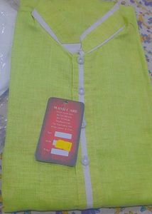 Lime Green Mens Kurta