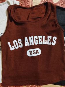 Aesthetic Ribbed Brown Tank Top