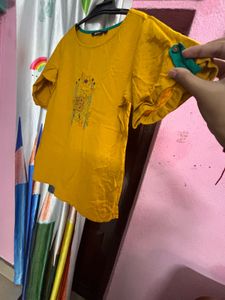 Mustard Yellow Tunic Top