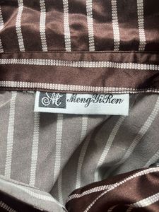 Pinterest Style Striped Brown Shirt