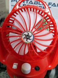 Portable Fan With Led Light
