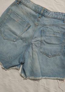 Distressed High Waist Shorts