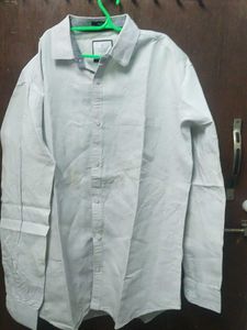 Crisp White Button-Down Shirt