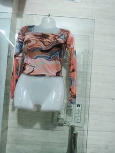 Rust Floral Embroidered Button-Down Shirt